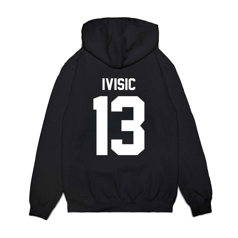 Illinois - NCAA Men's Basketball : Tomislav Ivisic - Vintage Shersey Premium Hooded Sweatshirt-1
