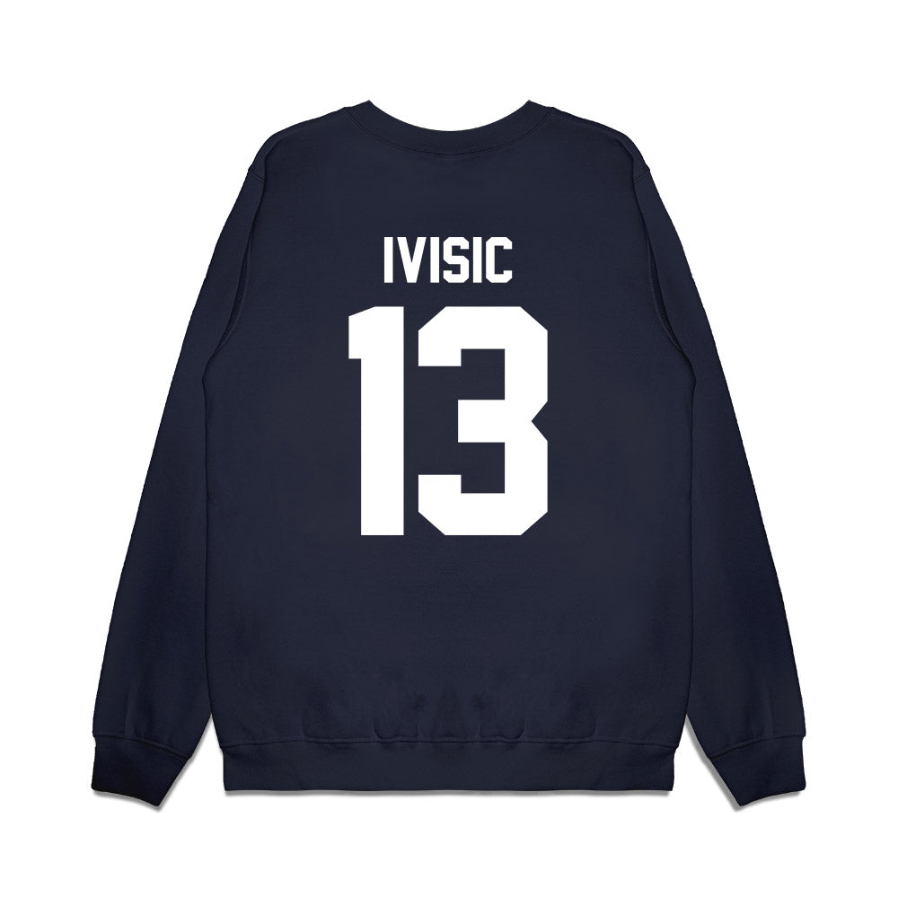 Illinois - NCAA Men's Basketball : Tomislav Ivisic - Vintage Shersey Premium Crewneck Sweatshirt-1