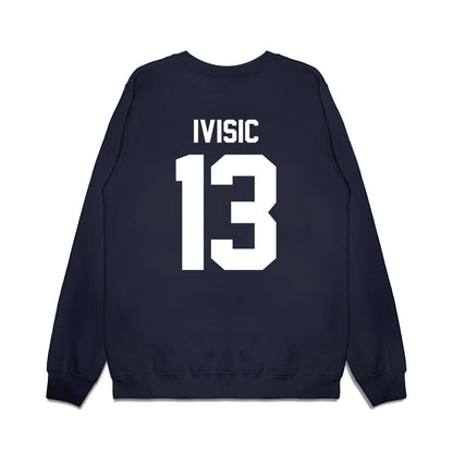 Illinois - NCAA Men's Basketball : Tomislav Ivisic - Vintage Shersey Premium Crewneck Sweatshirt-1