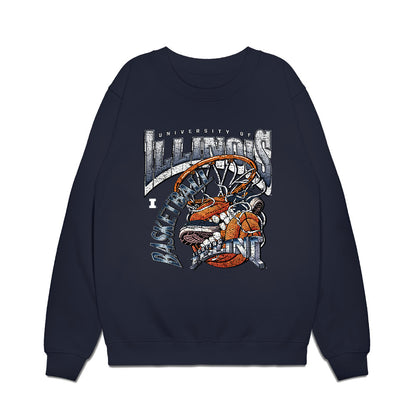 Illinois - NCAA Men's Basketball : Marcus Domask - Vintage Shersey Premium Crewneck Sweatshirt-0