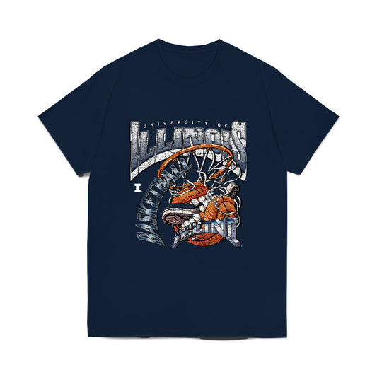 Illinois - NCAA Men's Basketball : Justin Harmon - Vintage Shersey Comfort Colors T-Shirt-0