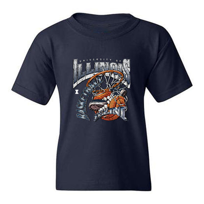 Illinois - NCAA Men's Basketball : Tomislav Ivisic - Vintage Shersey Youth T-Shirt-0