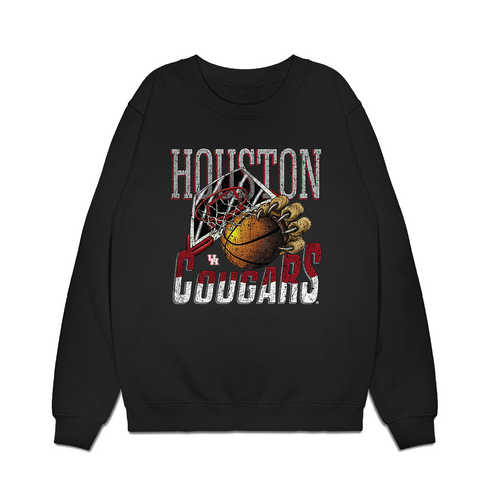 Houston - NCAA Men's Basketball : Milos Uzan - Vintage Premium Crewneck Sweatshirt-0
