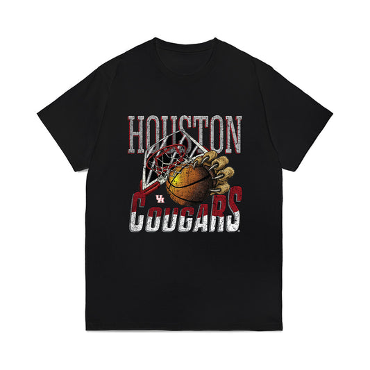 Houston - NCAA Men's Basketball : Milos Uzan - Vintage Comfort Colors T-Shirt-0