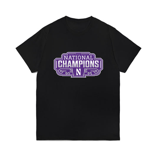 Northwestern - NCAA Women's Field Hockey : NCAA® 2025 National Champions Roster Comfort Colors T-Shirt-0