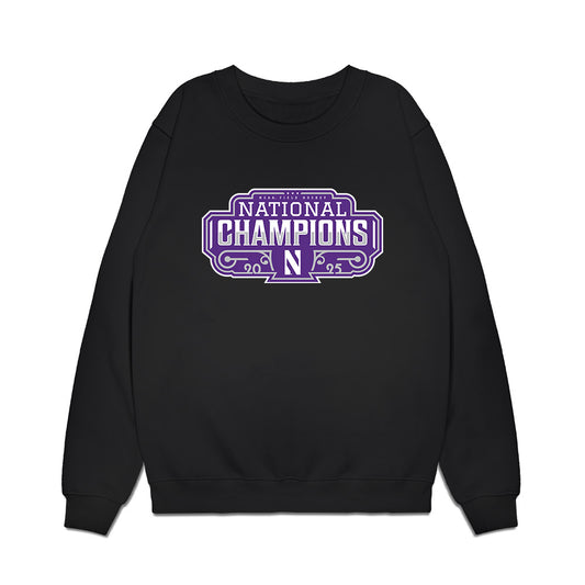 Northwestern - NCAA Women's Field Hockey : NCAA® 2025 National Champions Roster Premium Crewneck Sweatshirt-0