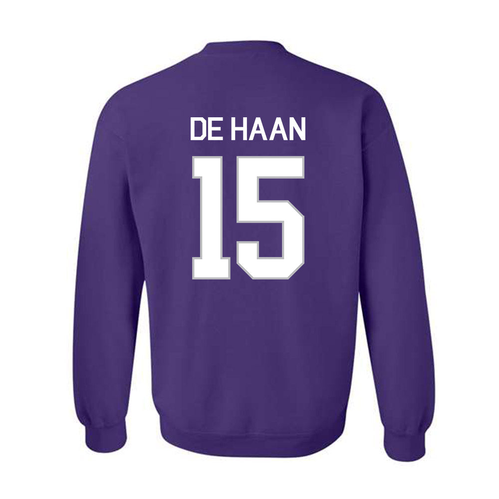 Northwestern - NCAA Women's Field Hockey : Annika de Haan - NCAA® 2025 National Champions Crewneck Sweatshirt-1