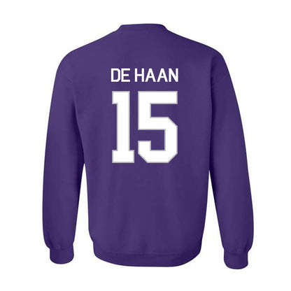 Northwestern - NCAA Women's Field Hockey : Annika de Haan - NCAA® 2025 National Champions Crewneck Sweatshirt-1