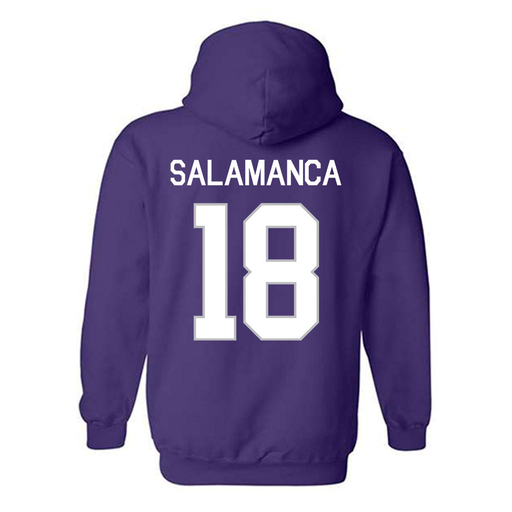 Northwestern - NCAA Women's Field Hockey : Laura Salamanca - NCAA® 2025 National Champions Hooded Sweatshirt-1