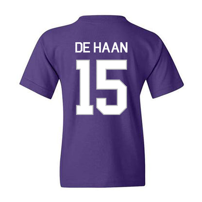 Northwestern - NCAA Women's Field Hockey : Annika de Haan - NCAA® 2025 National Champions Youth T-Shirt-1