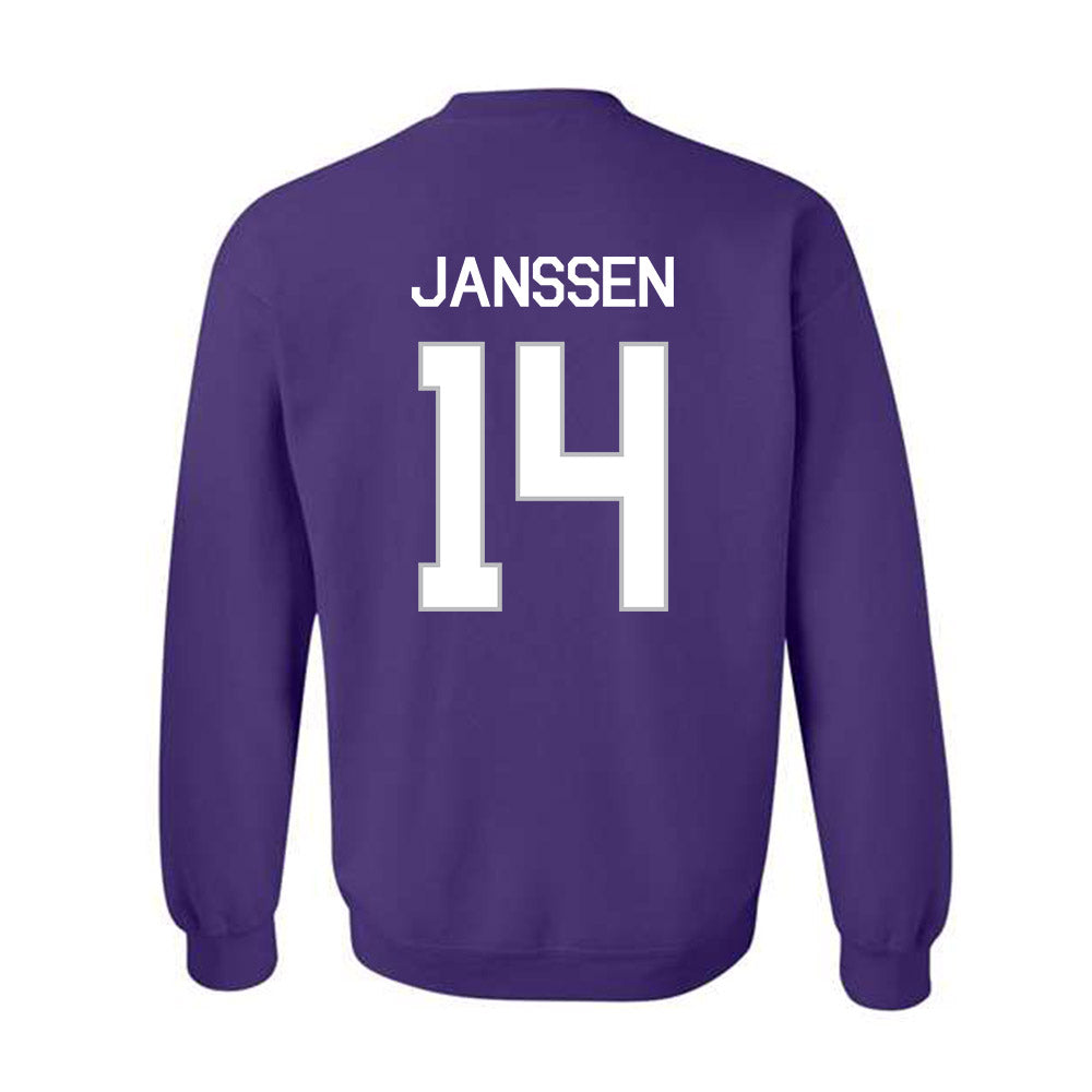 Northwestern - NCAA Women's Field Hockey : Kate Janssen - NCAA® 2025 National Champions Crewneck Sweatshirt-1
