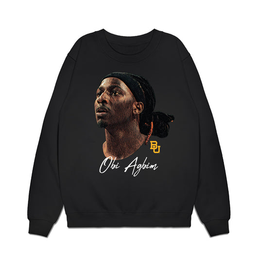 Baylor - NCAA Men's Basketball : Obi Agbim - Game Face Premium Crewneck Sweatshirt-0