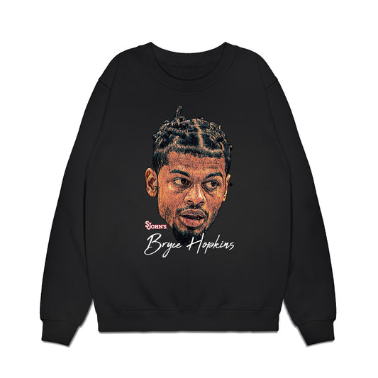 St. Johns - NCAA Men's Basketball : Bryce Hopkins - Game Face Premium Crewneck Sweatshirt-0