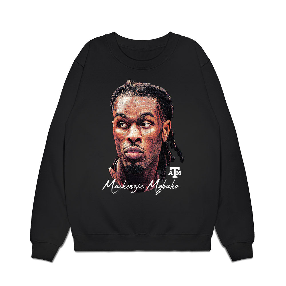 Texas A&M - NCAA Men's Basketball : Mackenzie Mgbako - Game Face Premium Crewneck Sweatshirt-0