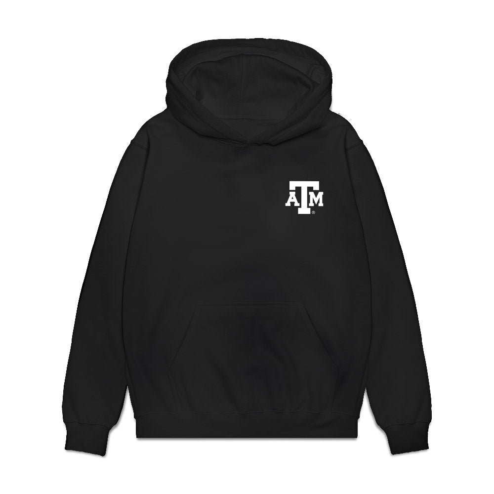 Texas A&M - NCAA Men's Basketball : Mackenzie Mgbako - Game Face Premium Hooded Sweatshirt-0