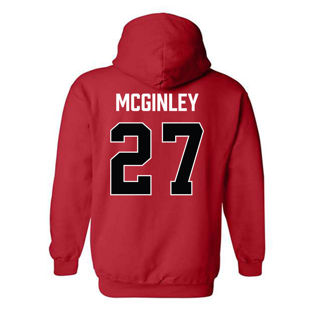Ohio State - NCAA Men's Ice Hockey : Sam McGinley - Classic Shersey Hooded Sweatshirt-1
