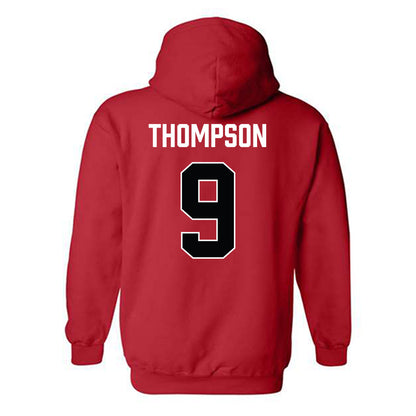 Ohio State - NCAA Men's Ice Hockey : Riley Thompson - Classic Shersey Hooded Sweatshirt-1