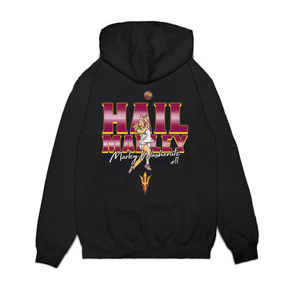 Arizona State - NCAA Women's Basketball : Marley Washenitz - Hail Marley! Premium Hooded Sweatshirt-1