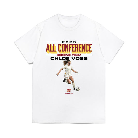 NSU - NCAA Women's Soccer : Chloe Voss - All Conference Graphic Comfort Colors T-Shirt-0