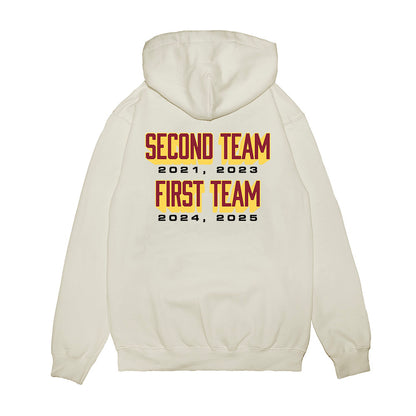 NSU - NCAA Women's Volleyball : Natalia Szybinska - All Conference Graphic Premium Hooded Sweatshirt-1