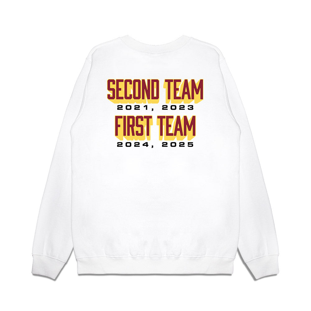 NSU - NCAA Women's Volleyball : Natalia Szybinska - All Conference Graphic Premium Crewneck Sweatshirt-1