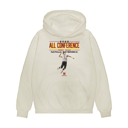 NSU - NCAA Women's Volleyball : Natalia Szybinska - All Conference Graphic Premium Hooded Sweatshirt-0