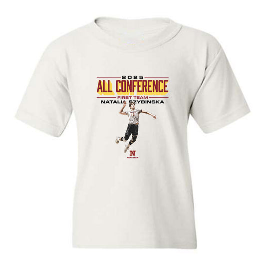 NSU - NCAA Women's Volleyball : Natalia Szybinska - All Conference Graphic Youth T-Shirt-0