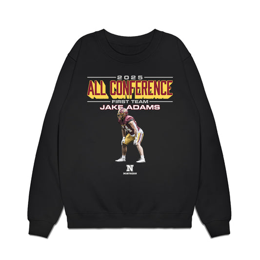 NSU - NCAA Football : Jake Adams - All Conference Graphic Premium Crewneck Sweatshirt-0