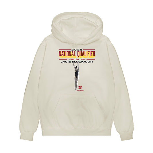 NSU - NCAA Women's Swimming & Diving : Jacie-Aspen Flockhart - All Conference Graphic Premium Hooded Sweatshirt-0