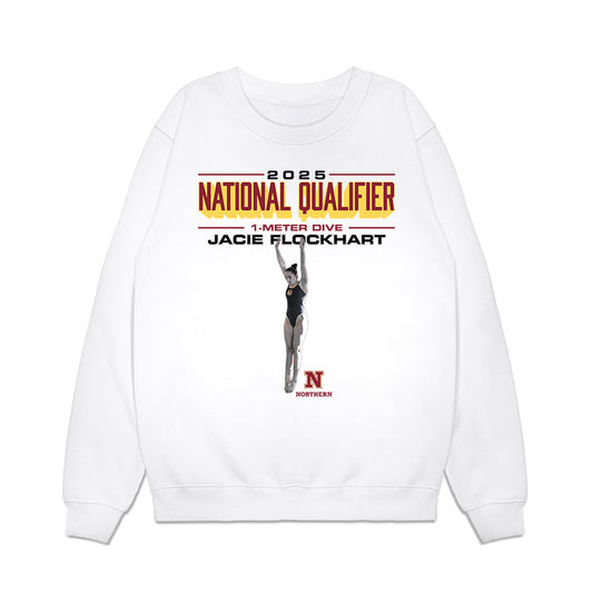 NSU - NCAA Women's Swimming & Diving : Jacie-Aspen Flockhart - All Conference Graphic Premium Crewneck Sweatshirt-0
