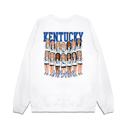 Kentucky - NCAA Women's Volleyball : Team Caricature Premium Crewneck Sweatshirt-1