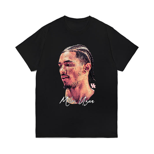 Houston - NCAA Men's Basketball : Milos Uzan - Game Face Comfort Colors T-Shirt-0