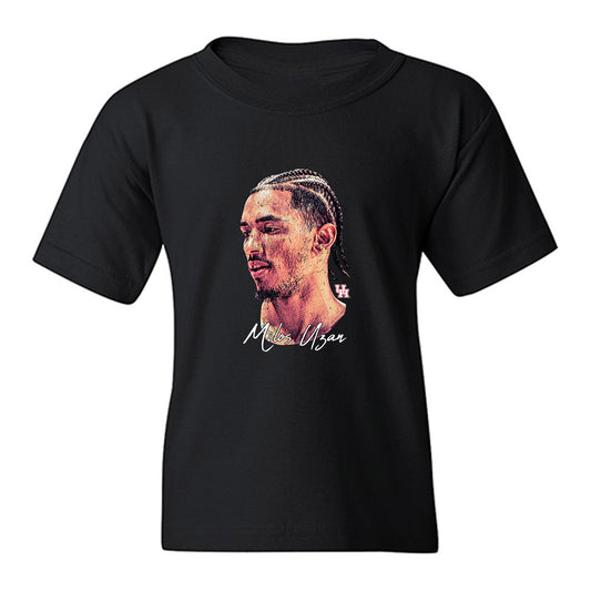 Houston - NCAA Men's Basketball : Milos Uzan - Game Face Youth T-Shirt-0