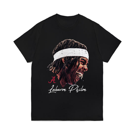 Alabama - NCAA Men's Basketball : Labaron Philon - Game Face Comfort Colors T-Shirt-0