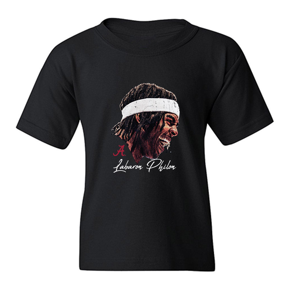 Alabama - NCAA Men's Basketball : Labaron Philon - Game Face Youth T-Shirt-0