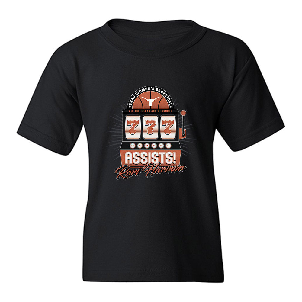 Texas - NCAA Women's Basketball : Rori Harmon - Youth T-Shirt-0
