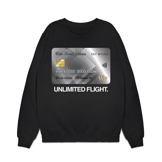 Wake Forest - NCAA Men's Basketball : Myles Colvin - Graphic Premium Crewneck Sweatshirt-0