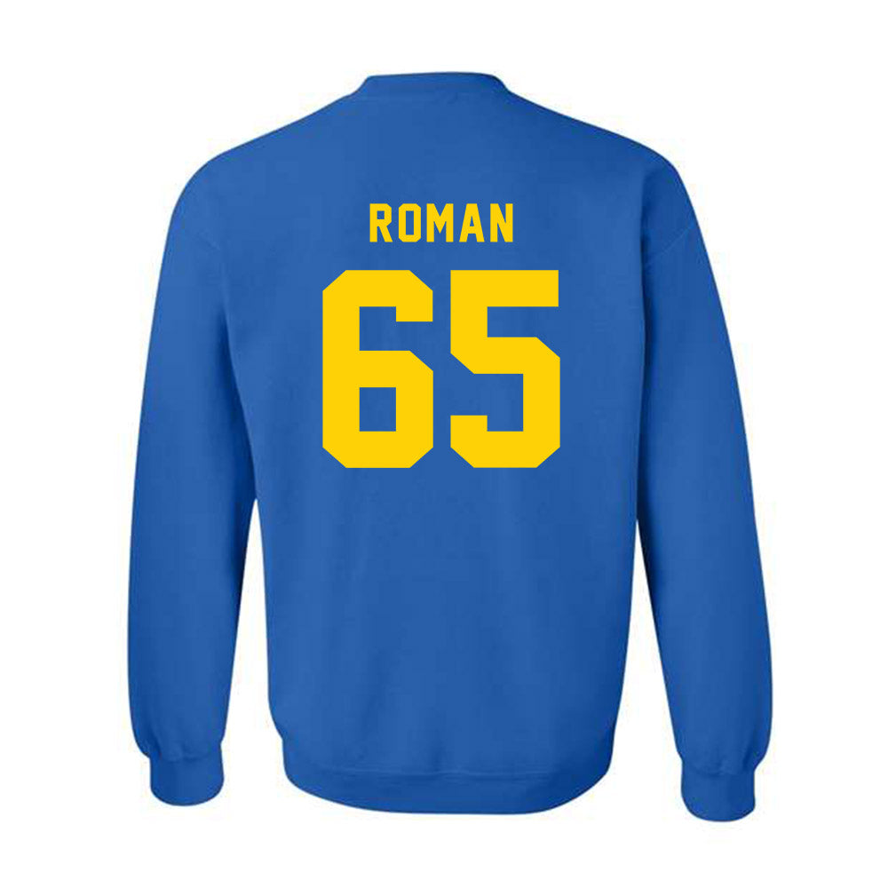 Delaware - NCAA Football : Wahkeem Roman - Bowl Bound Sports Shersey Crewneck Sweatshirt-1