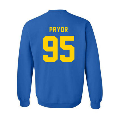 Delaware - NCAA Football : Micah Pryor - Bowl Bound Sports Shersey Crewneck Sweatshirt-1