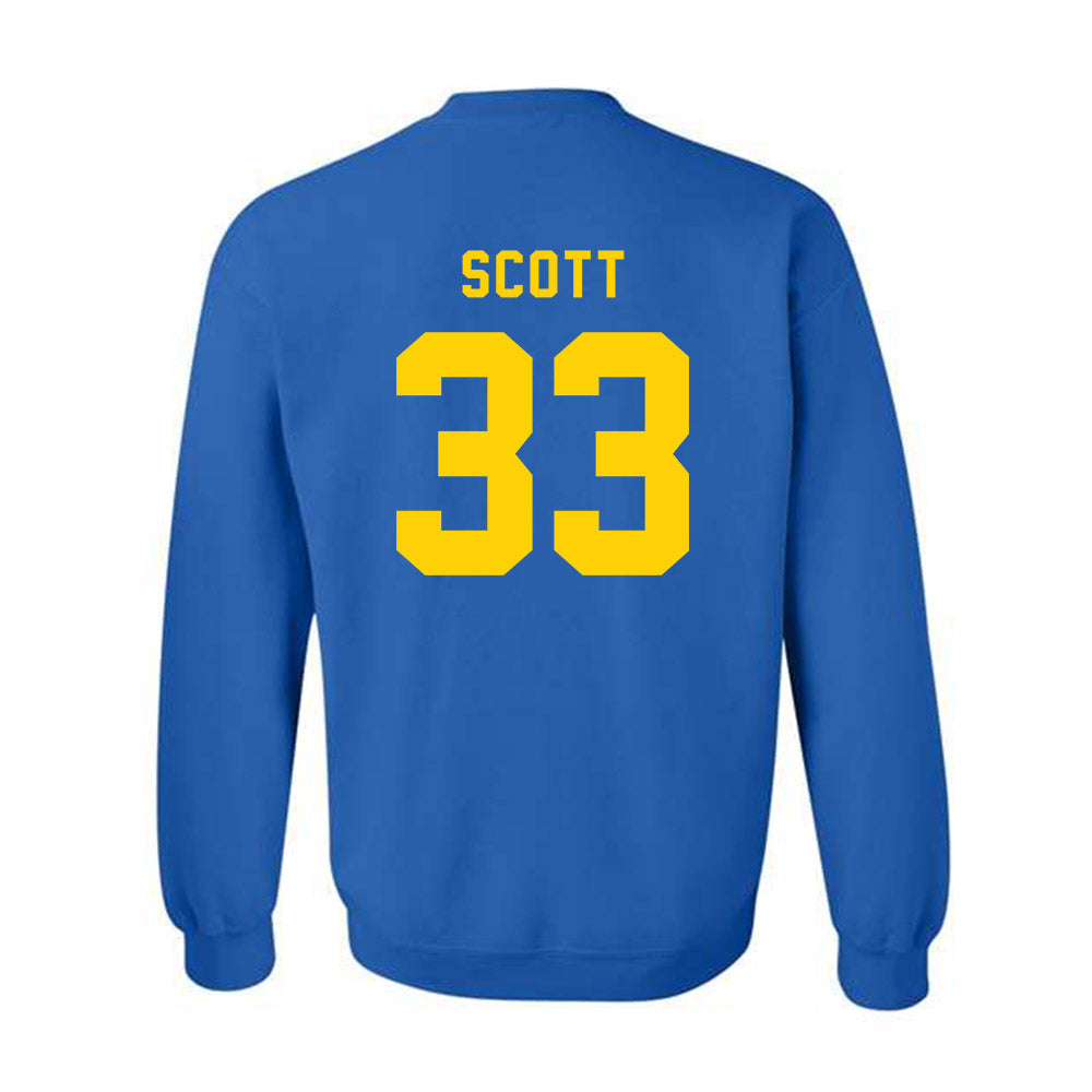 Delaware - NCAA Football : Trace Scott - Bowl Bound Sports Shersey Crewneck Sweatshirt-1
