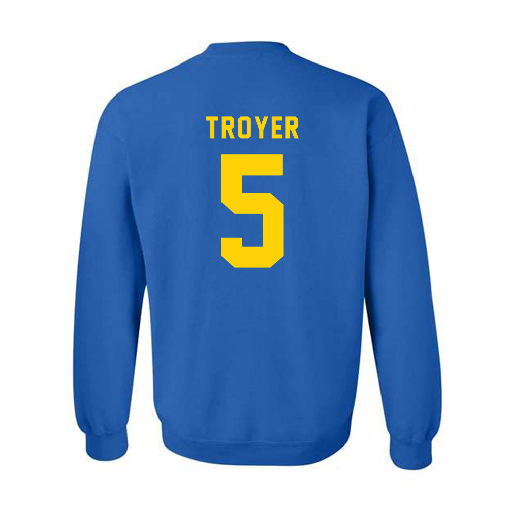 Delaware - NCAA Football : Austin Troyer - Bowl Bound Sports Shersey Crewneck Sweatshirt-1
