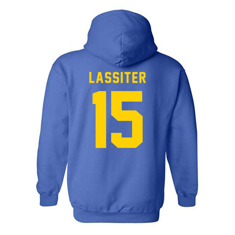 Delaware - NCAA Football : Gevaris Lassiter - Bowl Bound Sports Shersey Hooded Sweatshirt-1