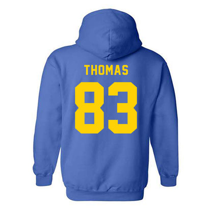 Delaware - NCAA Football : Calvin Thomas - Bowl Bound Sports Shersey Hooded Sweatshirt-1
