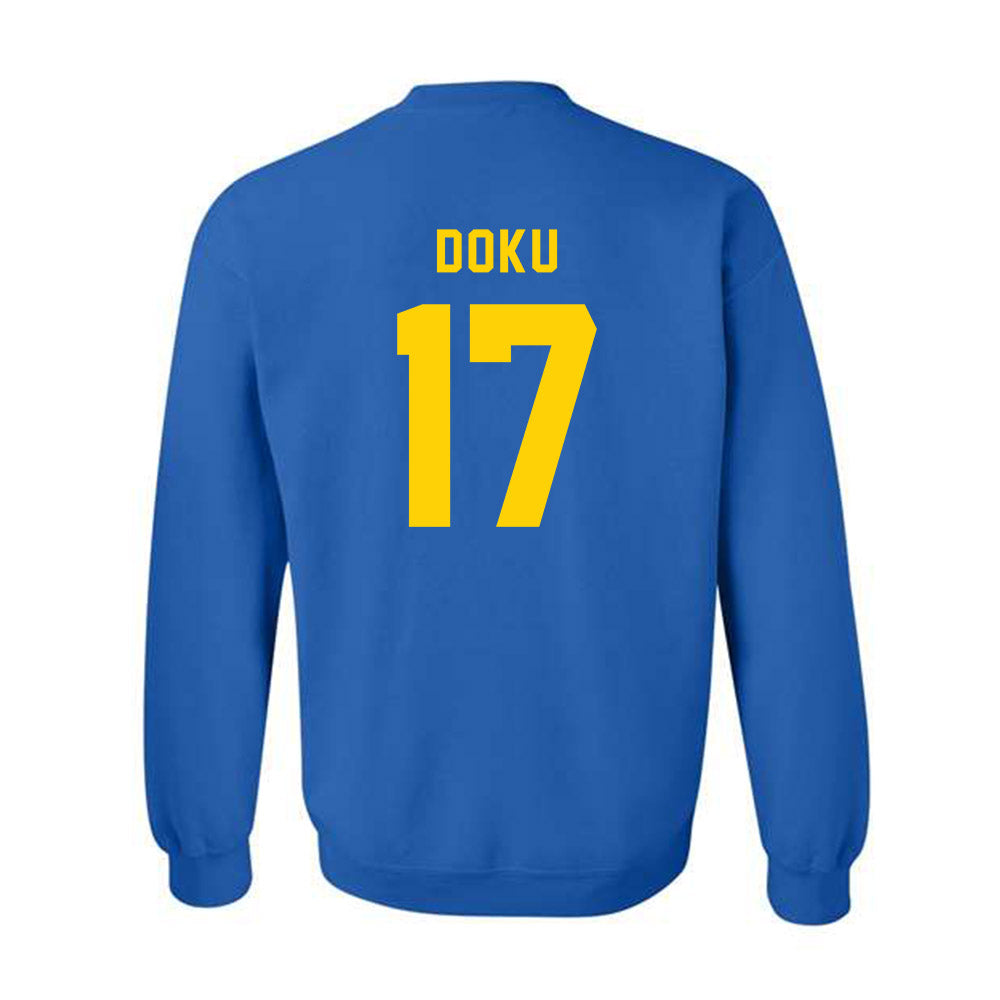 Delaware - NCAA Football : Emmanuel Doku - Bowl Bound Sports Shersey Crewneck Sweatshirt-1