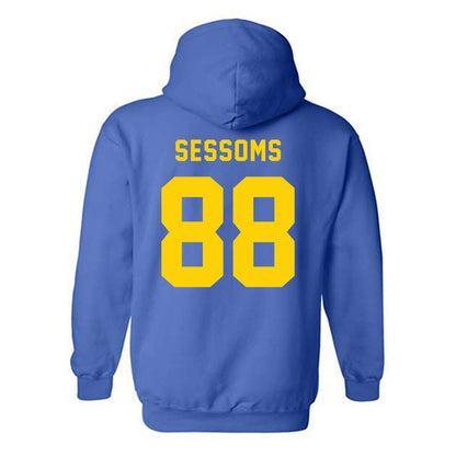 Delaware - NCAA Football : Elijah Sessoms - Bowl Bound Sports Shersey Hooded Sweatshirt-1
