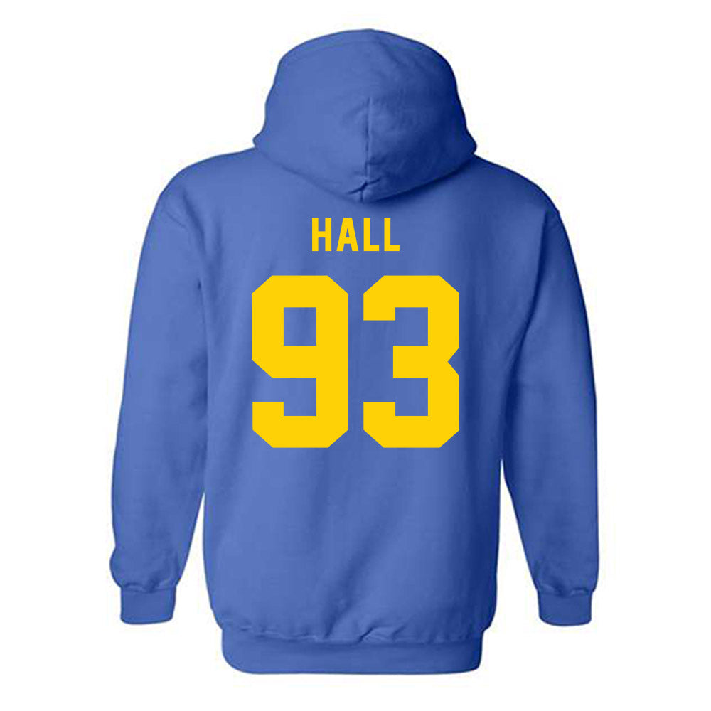 Delaware - NCAA Football : Jack Hall - Bowl Bound Sports Shersey Hooded Sweatshirt-1