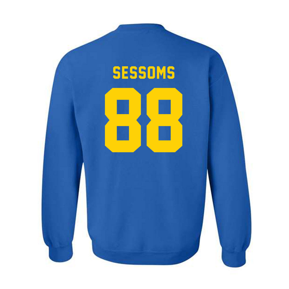 Delaware - NCAA Football : Elijah Sessoms - Bowl Bound Sports Shersey Crewneck Sweatshirt-1