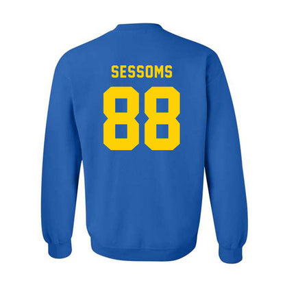 Delaware - NCAA Football : Elijah Sessoms - Bowl Bound Sports Shersey Crewneck Sweatshirt-1