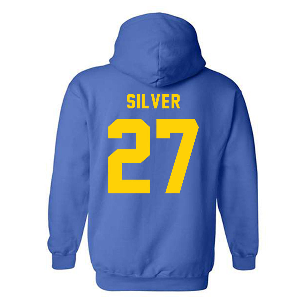 Delaware - NCAA Football : Jo Silver - Bowl Bound Sports Shersey Hooded Sweatshirt-1