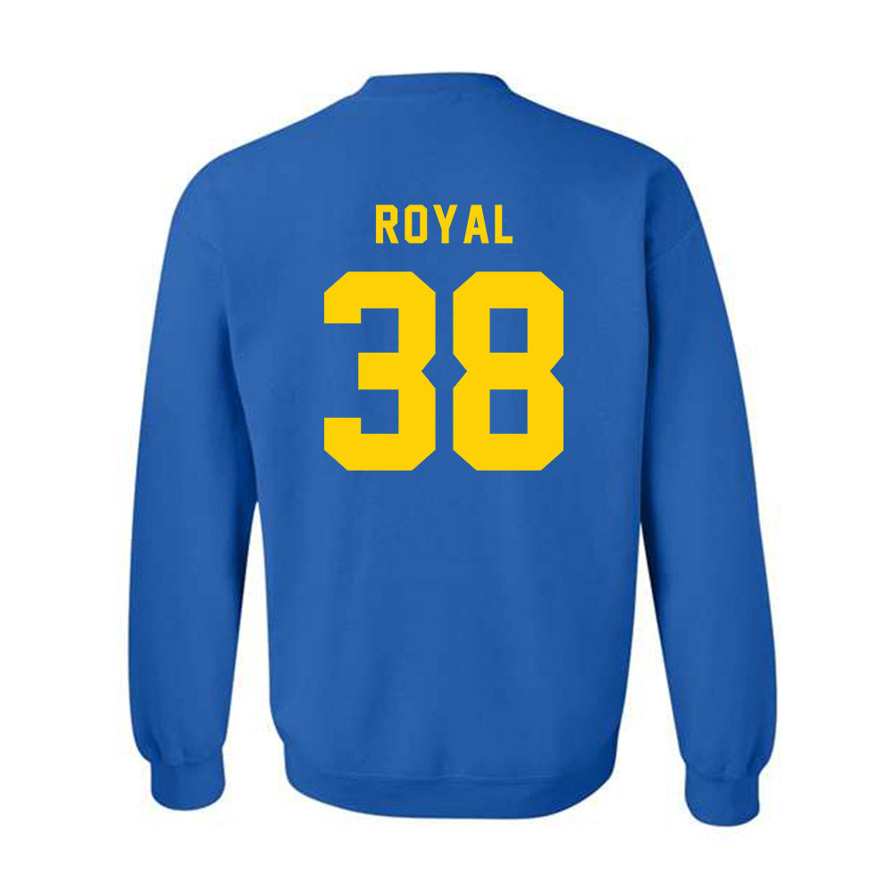 Delaware - NCAA Football : Kingsley Royal - Bowl Bound Sports Shersey Crewneck Sweatshirt-1
